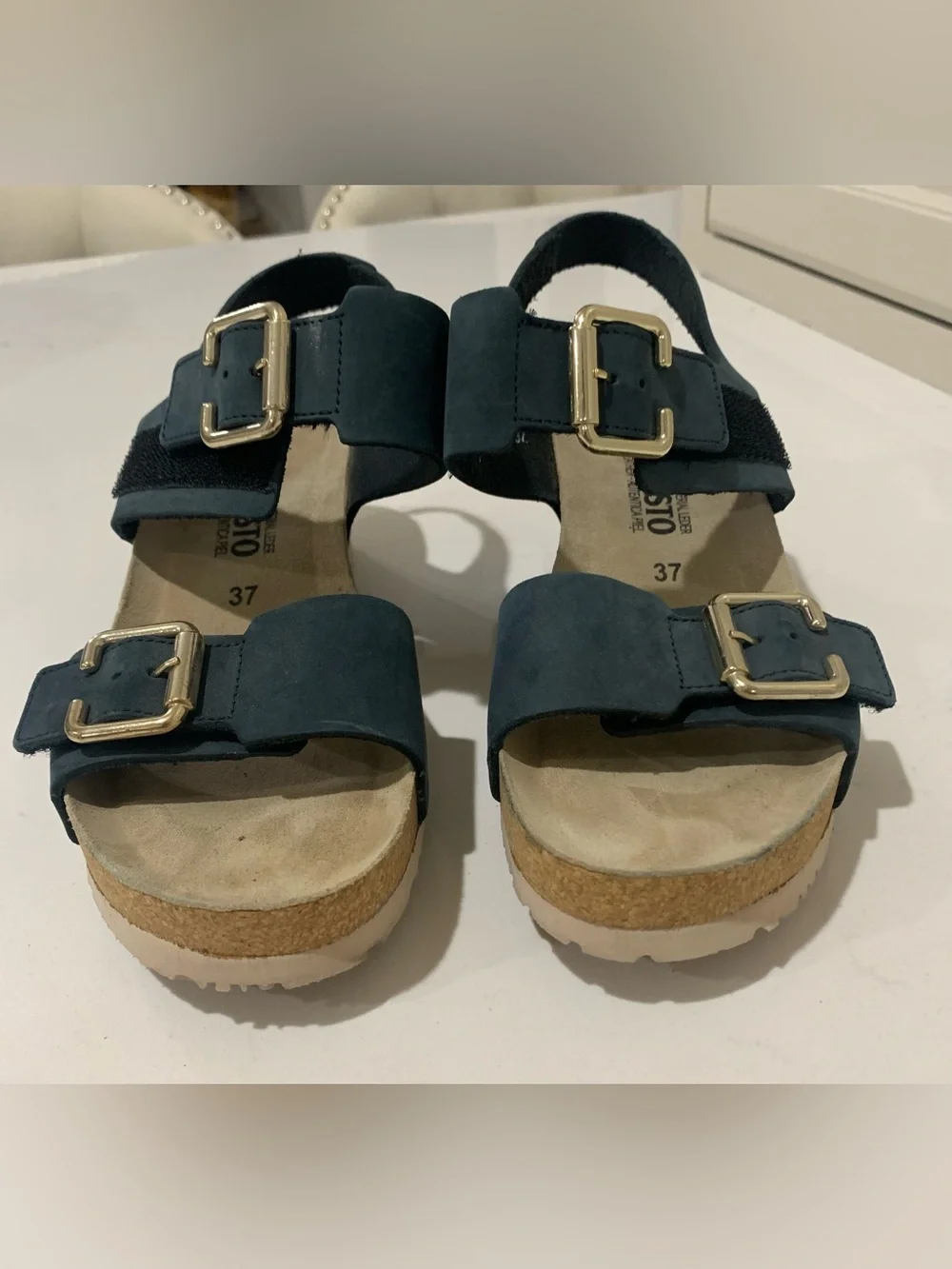 Mephisto Lissandra Platform Wedge Sandal Shoes 37